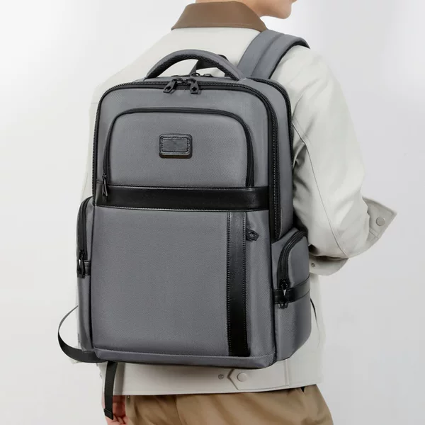 New high-end men's backpack, vintage fashion commuter computer bag 15.6inch large-capacity travel backpack