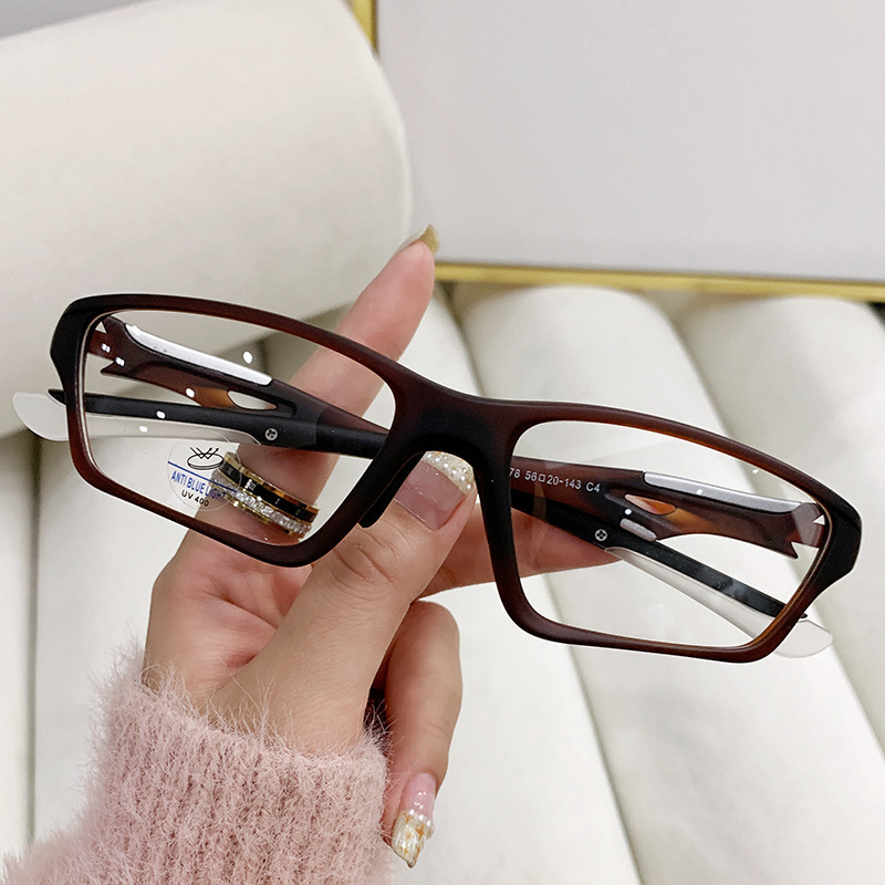 Gafas de lectura multifocales para hombre, monturas de gafas deportivas antideslizantes, gafas de lectura anti-luz azul de moda personalizadas para mujer.
