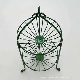 双层折叠收纳果篮置物架水果篮铁线收纳篮