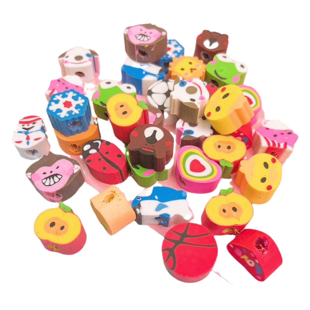 Borrador de dibujos animados creativo borrador animal lindo niños aprendizaje papelería regalo dibujos animados mini borrador de lápiz