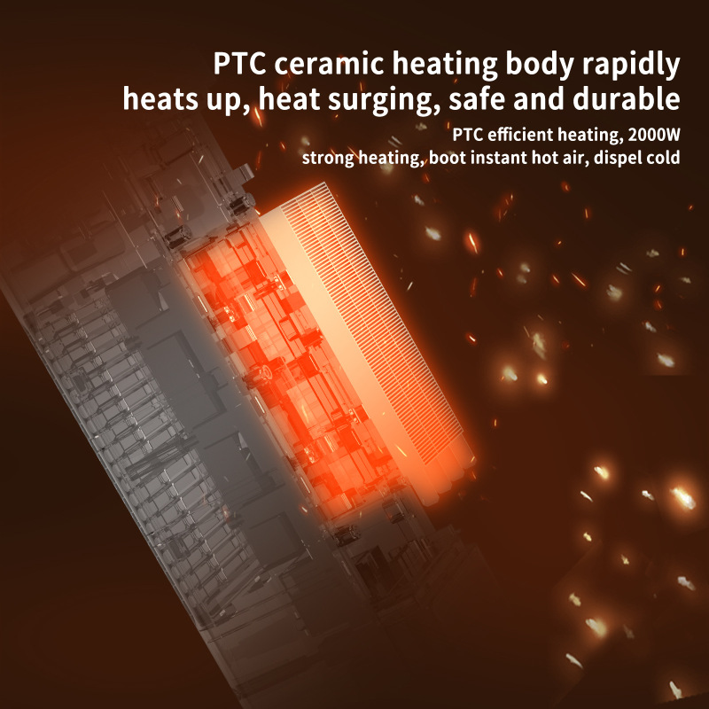 クロスボーダーヒーター 3D 模擬炎ヒーター家庭用スマート PTC ヒーター垂直リモコン高速加熱ヒーター|undefined