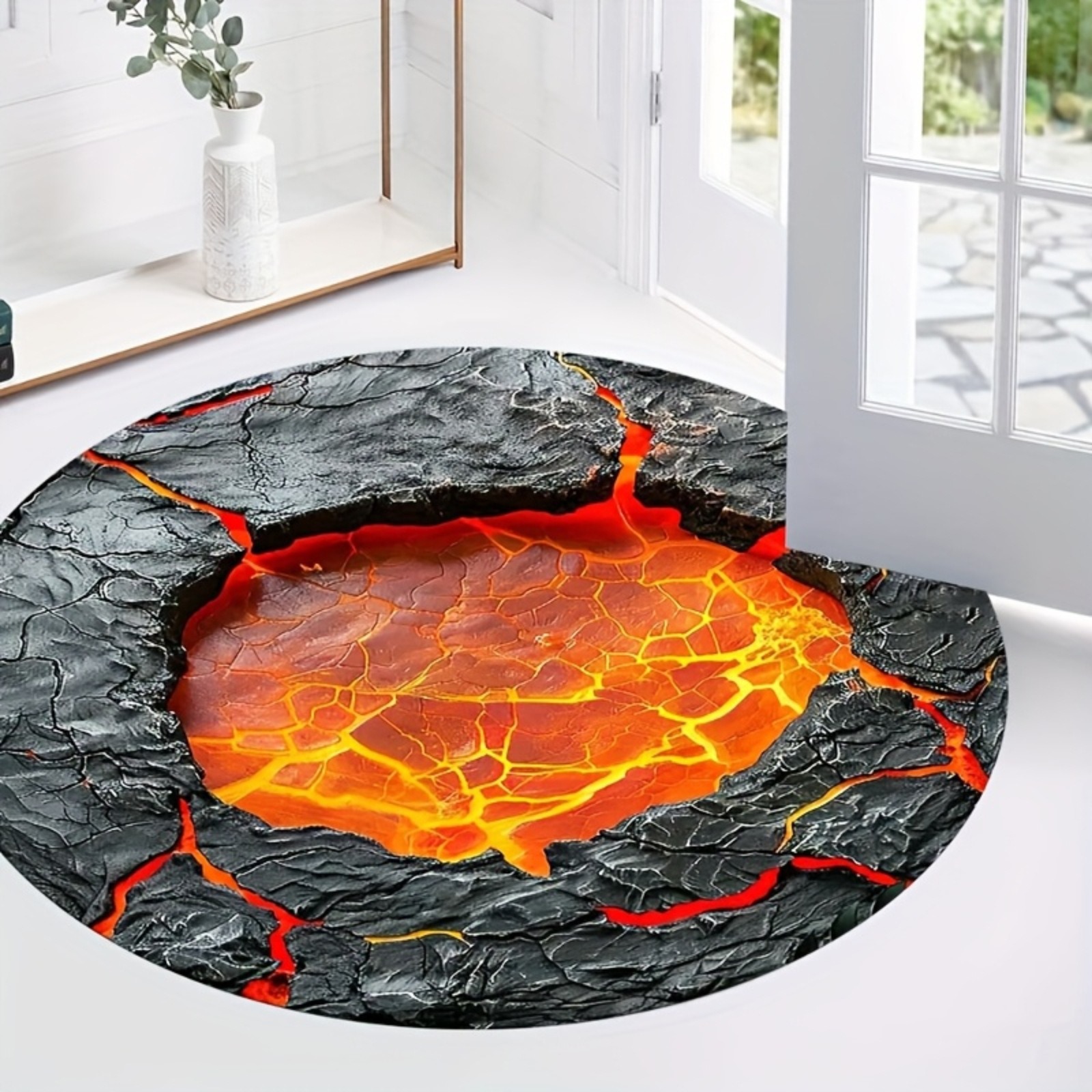 New 3D Visual Floor Mat for Home Entrance, Easy-Care Mat for Living Room Coffee Table, Wear-Resistant Mat, Available for Cross-Border Shipping