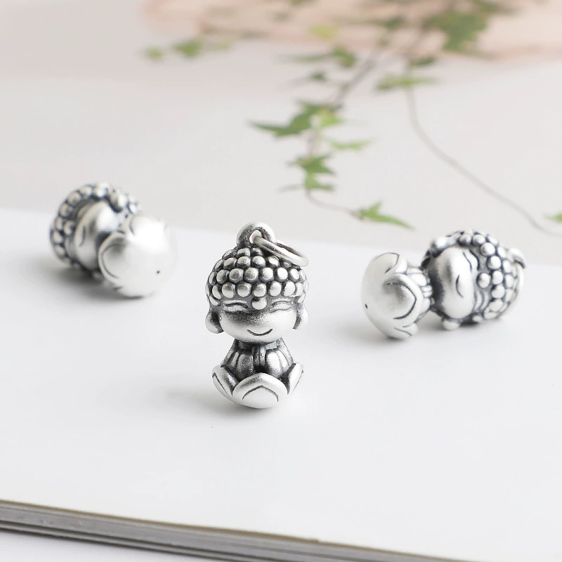 Серебряное браслет, подвеска, аксессуары, ручка, детское ожерелье, S999, 3D, ручная работа