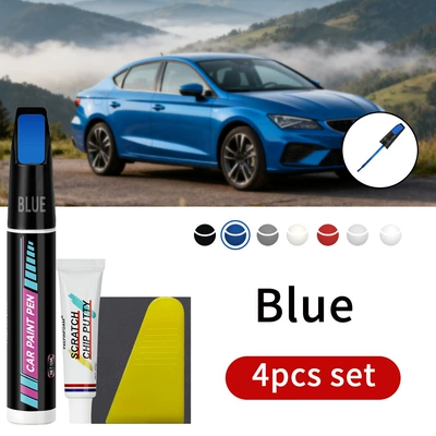 Avtomobil boya qələmləri – Color Touch-Up Pen - p115-blue-4pcs