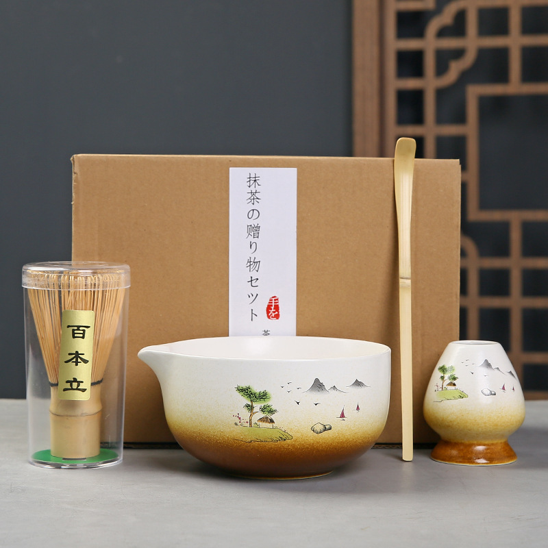 Cepillo de té de matcha de 100 centavos de matcha