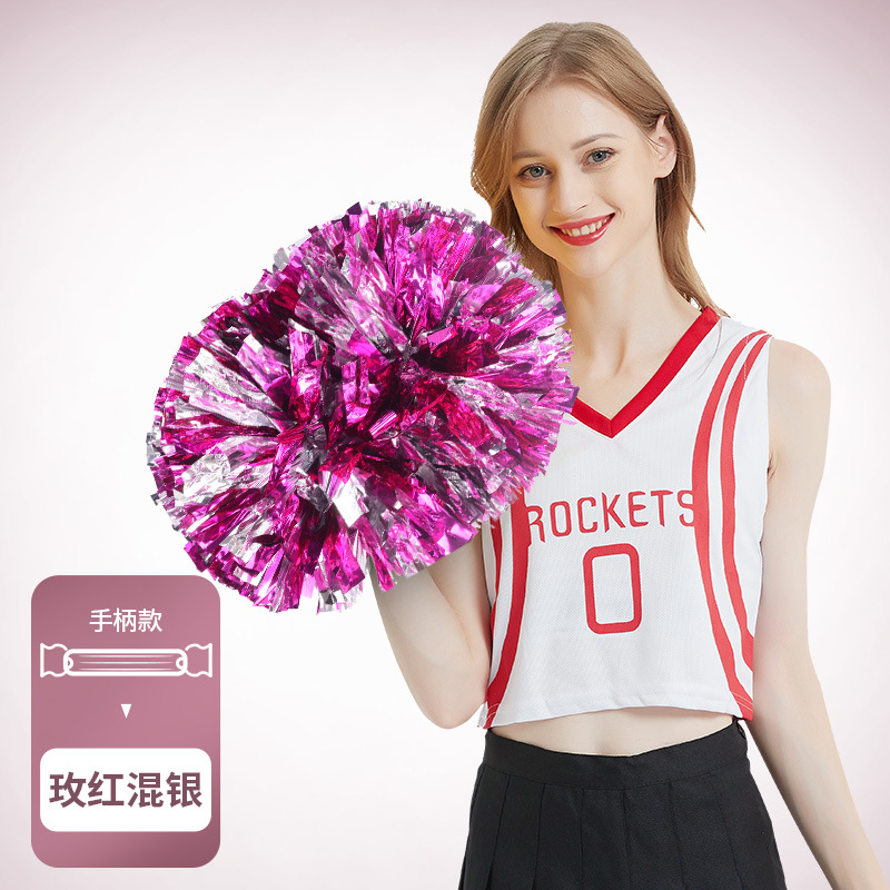 Porristas Bola de flores porristas mano flor mano sacudida flor danza rendimiento mano flor porristas flor bola de color rendimiento