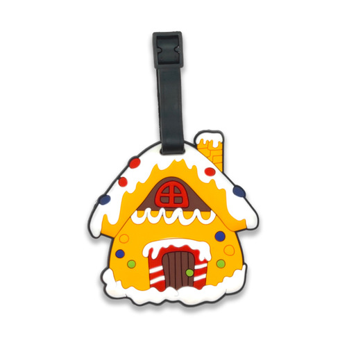 Luggage Tag Boarding Pass PVC Soft Rubber Luggage Ornament Shipping Tag Wholesale Christmas Creative Anti-Loss Nametag Tag