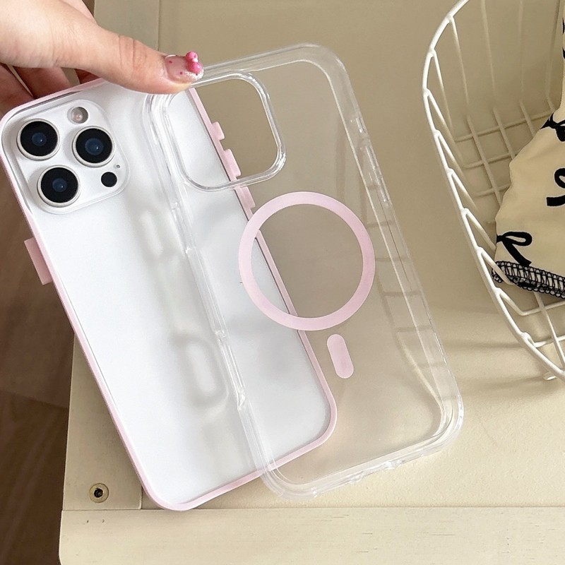 高透明度ツーインワン磁気 Apple 16 携帯電話ケースミニマリスト 14promax15iPhone13 透明男性と女性の新しいスタイル|undefined