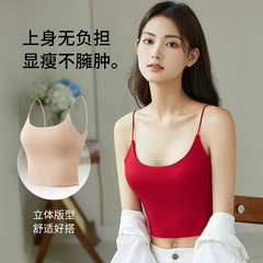 ギャル風セクシーな背中のストラップの胸パッドu襟の透かし彫りの鉄のリングの透かし彫りの美しい背中の下着の女性は外に着ることができます。