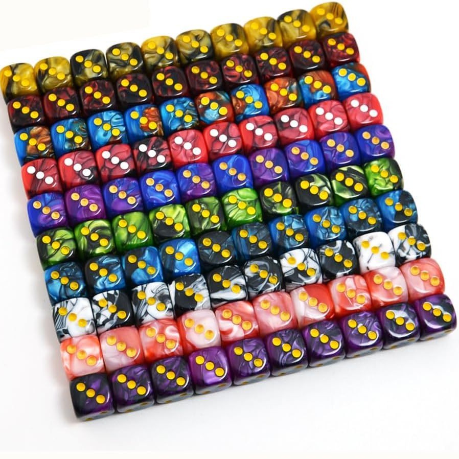 16mm Two-Color Dice Acrylic Dice Amazon Aliexpress Supply Round Dice Sieve Dice