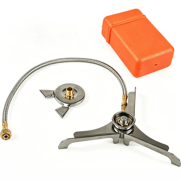 Stove Burner Adapter, Triangular Adapter, Cassette Gas Canister Adapter, Extended Hose, Detachable Stove Burner, In-Stock for Immediate Delivery
