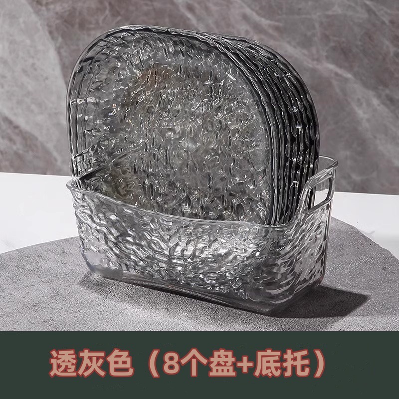 プラスチック家庭用骨吐き皿、テーブルゴミ骨透明皿、小皿、フルーツスナック、ドライフルーツスナック皿|undefined