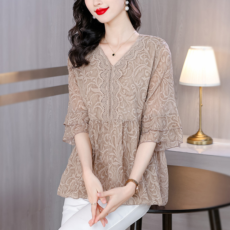 夏  M-4XL 大きいサイズ トップス  夏  M-4XL 大きいサイズ トップス