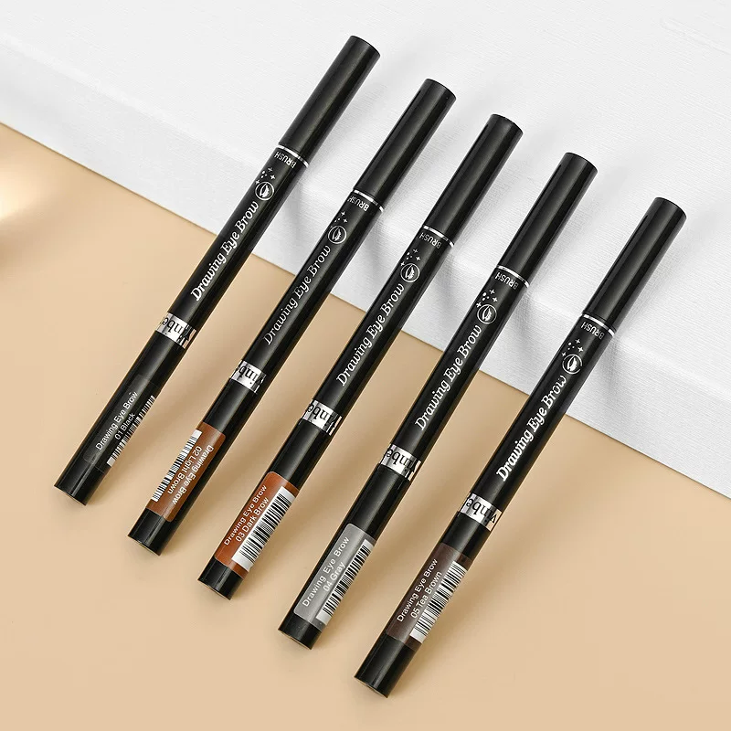 Automatic double-sided waterproof eyebrow pencil, for beginners, no smudge