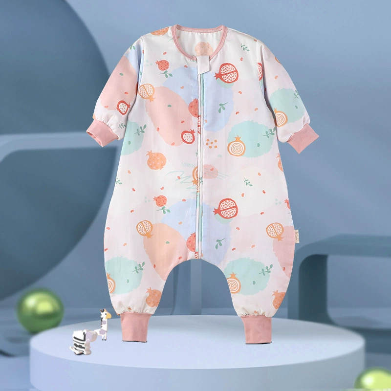 AiShiMiao Antibacterial Summer Cartoon Cotton Gauze Thin Baby Sleeping Bag