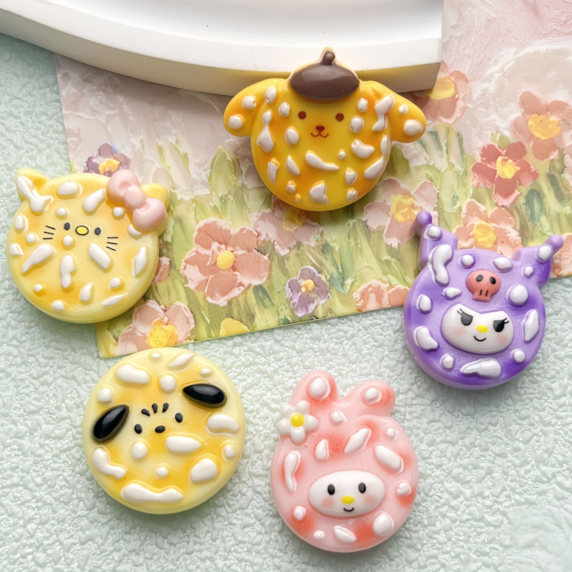 小号卡通亮面三丽欧雪饼树脂配件diy 奶油胶手机壳冰箱贴吊坠材料