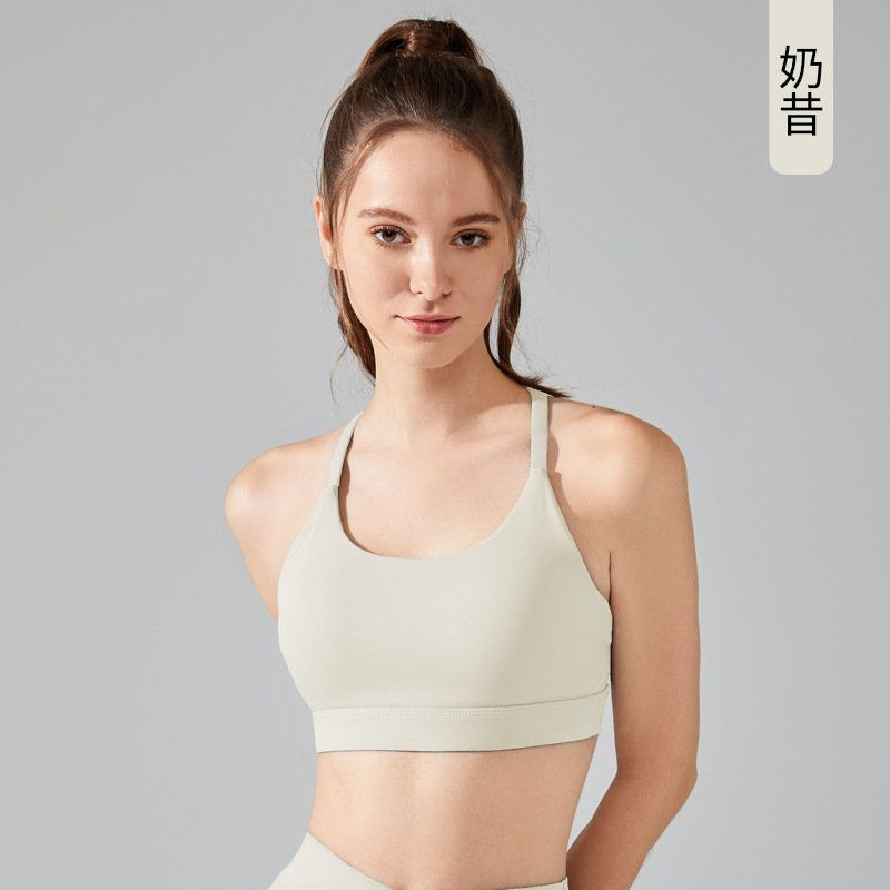Oreja de gato ropa interior deportiva de alta resistencia a prueba de golpes Chaleco de yoga desgaste exterior push up de secado rápido transpirable belleza espalda fitness sujetador