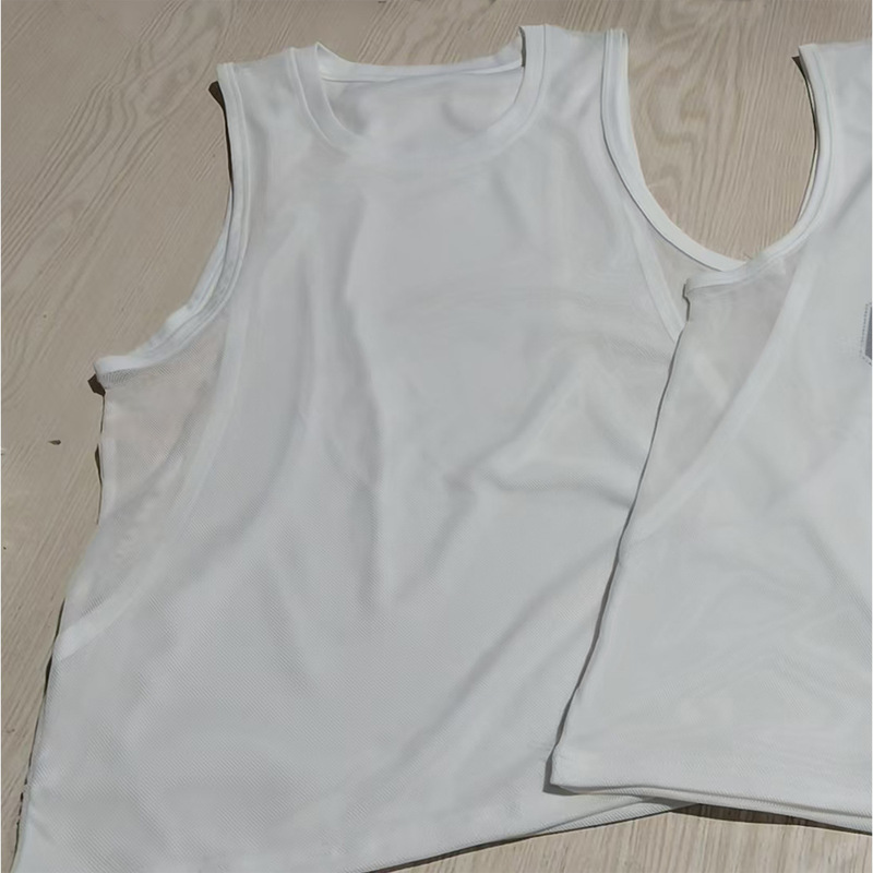Men's Summer Sports and Leisure Vest Double-Layer Mesh Training Clothes Loose Sleeveless T-Shirt