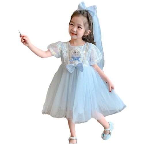 Girls Princess Dress 2024 New Lolita Baby Spring and Autumn Girls Children's Clothing Spring Skirt Children's Dress