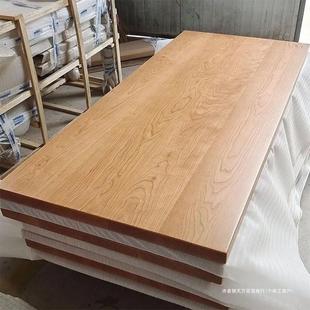 Solid Wood Study Desktop Beech Oak Desk Dining Table Panel Office Countertop Bar Panel Bay Window Bookshelf Kidsren
