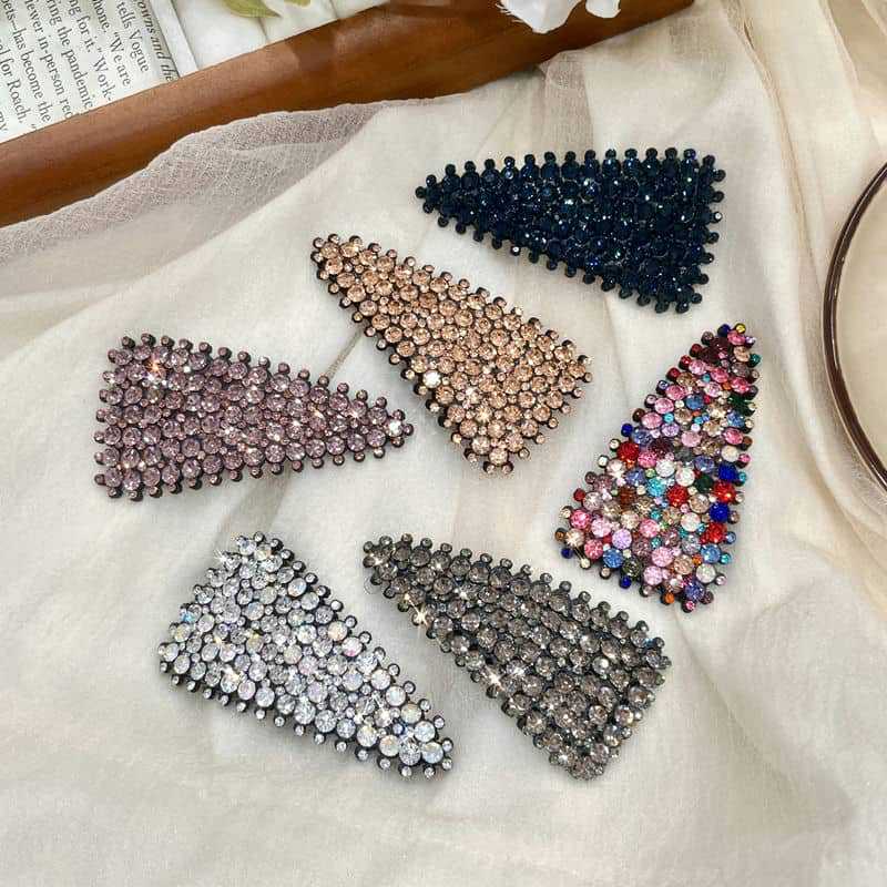 Korean Triangular Czech Diamond Austrian Diamond Full Diamond Bb Clip Bangs Clip Hair Clip Hair Clip Side Clip Duckbill Clip Korean Triangular Czech Diamond Austrian Diamond Full Diamond Bb Clip Bangs Clip Hair Clip Hair Clip Side Clip Duckbill Clip