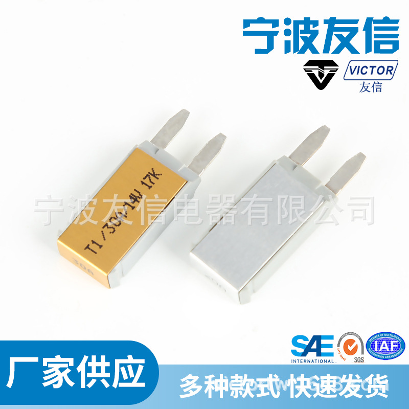 E7过载保护器Mini插片式电流保护器手动复位保险片5-30A断路器