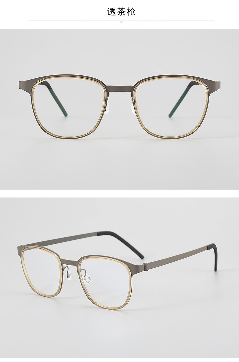 Men's Retro Round Glasses Small Frame Jiang Wen Style Lightweight_voghion.com
