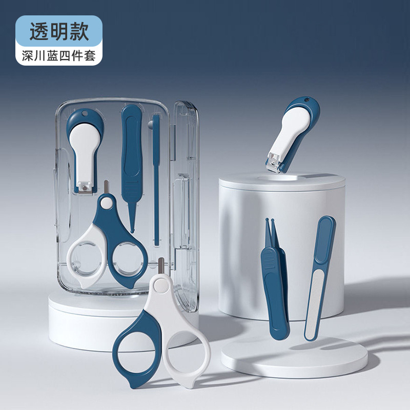 [transparent style] fukawa blue-four-piece set