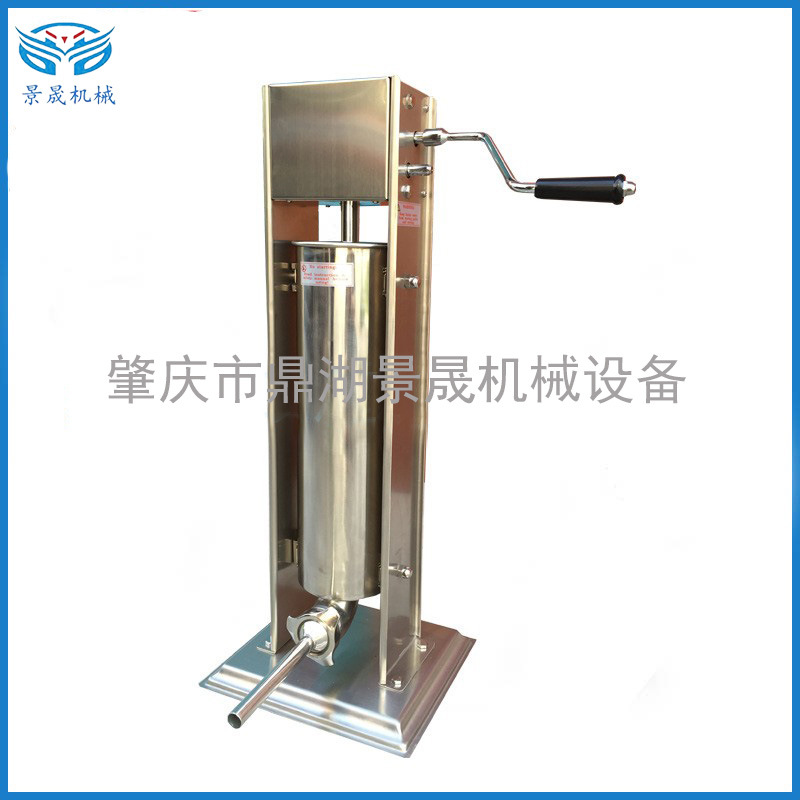 工厂供应不锈钢灌香肠机器GC-8L手动立式香肠机肉类制作设备批发