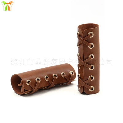 Cross-border hot-selling motorcycle leather handle Motorcycle Safety Supplies - brown-11115cm