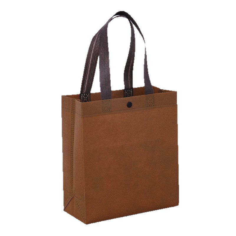Bolsa de mano no tejida de hebilla ropa de mujer tienda de ropa bolsa de compras personalizada logotipo de pequeño volumen bolsa no tejida ecológica