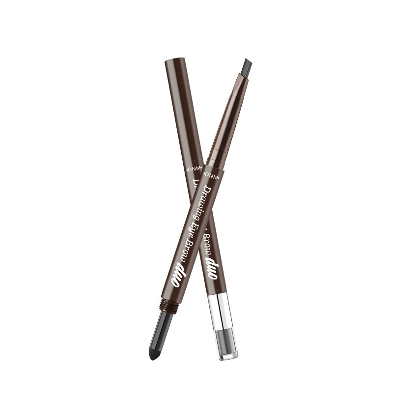 Скульптурный двусторонний автоматический водостойкий карандаш для бровей DNM, 3D, 2 в 1
