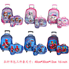 小学生トロリーランドセル外国貿易卸売 16inch 白雪姫バックパック屋外耐摩耗性トロリーバックパック在庫あり