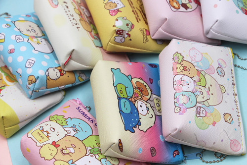 Cross-border new cute creative PU coin purse corner biological key bag coin bag mini children's bag small wallet