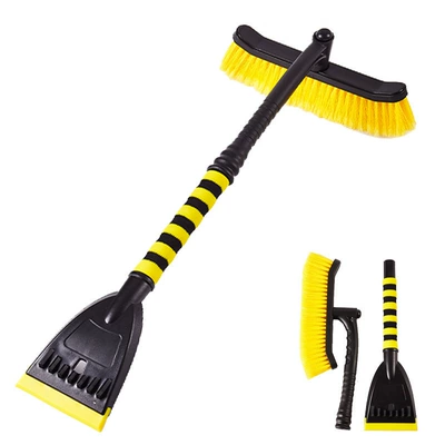 de-icing snow brush, snow shovel — Kempinq və səyahət - dm149upgraded-yellow-black-versionoxford-shovel-head-does-not-damage-car-paint-rotatable