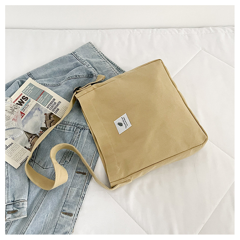 Large-capacity, fashionable and simple canvas bag, 2025 new style, casual and artistic shopping bag, versatile, shoulder crossbody bag undefined