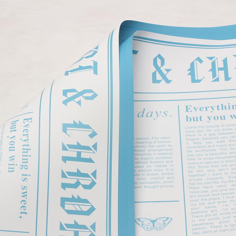 Azul helado; 57 * 57cm 20 hojas / paquete