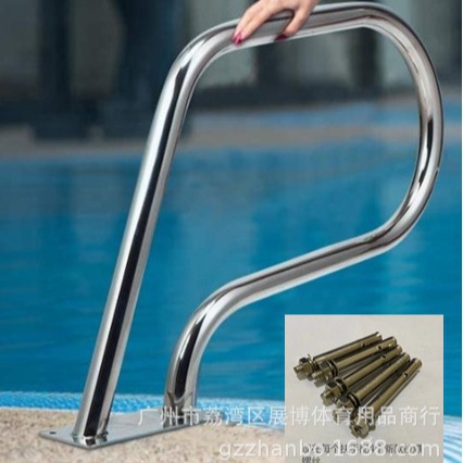 Transfronterizo suministro de los fabricantes de piscina escalera mecánica 304 engrosada de acero inoxidable barandilla de la piscina una variedad de barandilla de la piscina en stock