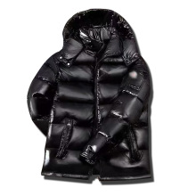 跨境防寒服男短款新款潮流亮面免洗冬季青年情侣加厚外套男女同款