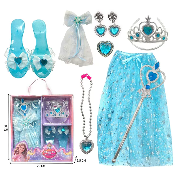 205-5 Ice and Snow Princess Dress Blue