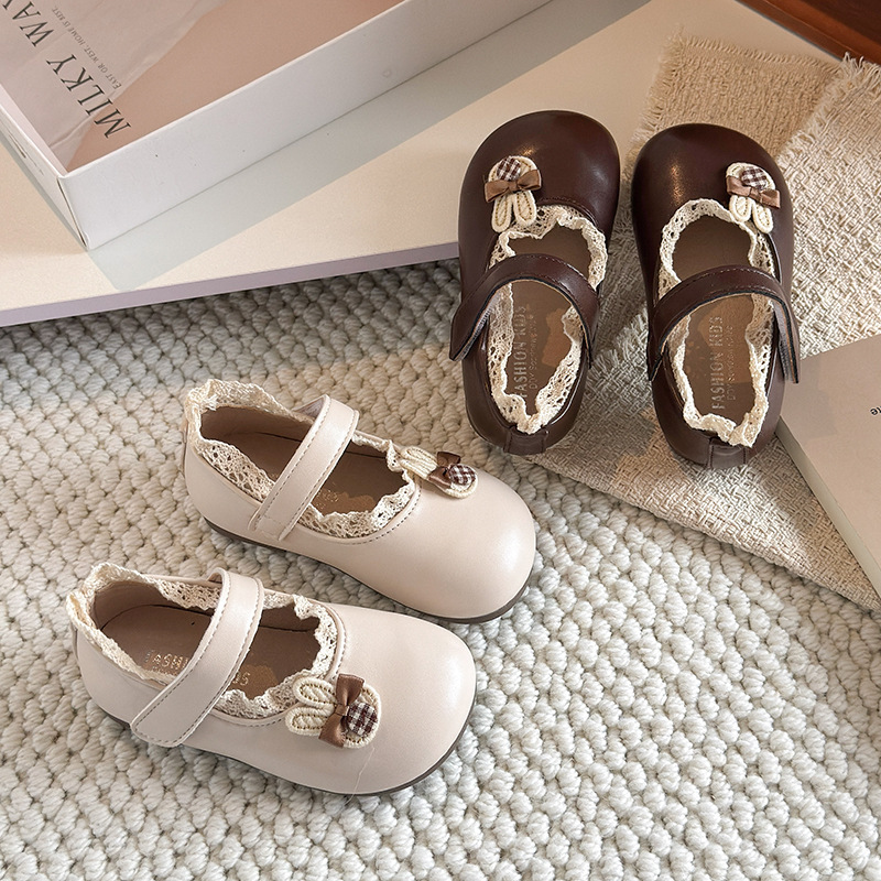 Zapatos de cuero rojo de niñas 2026 primavera y otoño nuevos zapatos de princesa suave para niños zapatos de bebé casuales para niñas image 3
