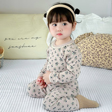 秋冬儿童纯棉无骨内衣套装宝宝修身加厚保暖秋衣男童女童无痕秋裤