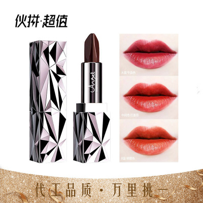 angel Temptation Black Diamond Abundance Tricolor Lipstick Matte 3 colors Trill Net Red Same item Fade