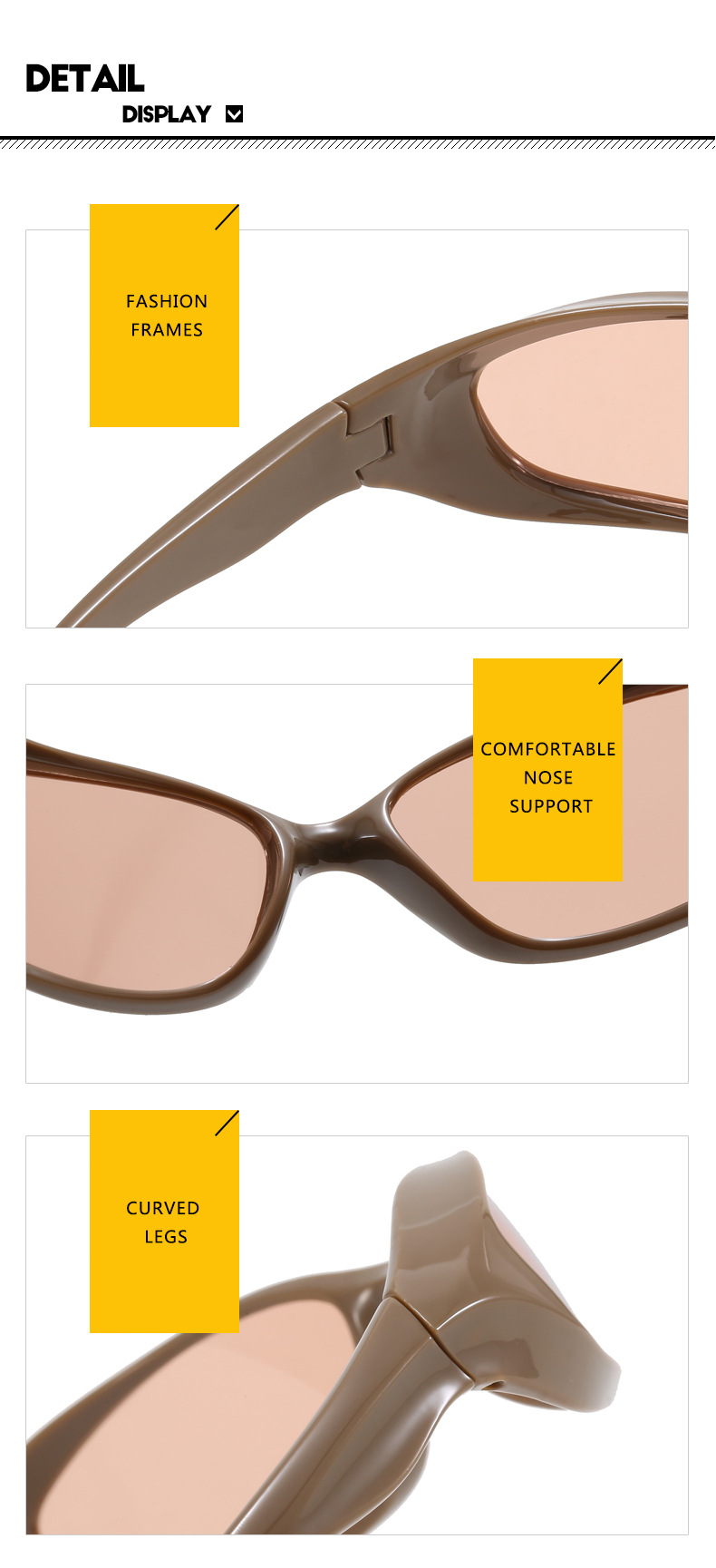 Unisex Gender Exaggerated, Punk, Streetwear Style Exaggerated Punk Streetwear Solid Color PC UV400 Protection Special-Shaped Mirror Full Frame Women's Sunglasses