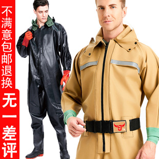 Full-Body Thickened Waterproof Jumpsuit Waders for Fishing, Rain Pants, Water Shoes, Fully Enclosed Lotus Root Digging Suit, Raincoat, Breathable Water Pants