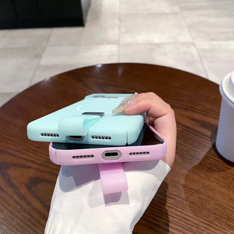 指环挂绳磁吸适用苹果17手机壳iphone16磨砂15女款13简约纯色软壳|undefined
