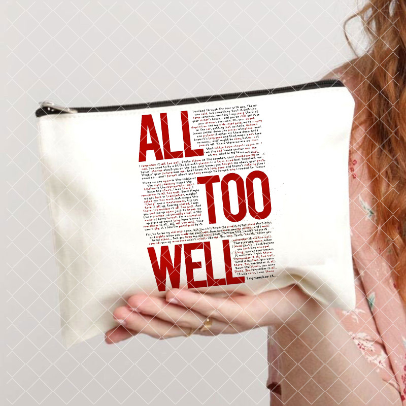 Taylor Music Swift álbum impreso lienzo cosmético bolsa monedero de la moneda de las mujeres bolsa de lápiz transfronterizo comercio exterior