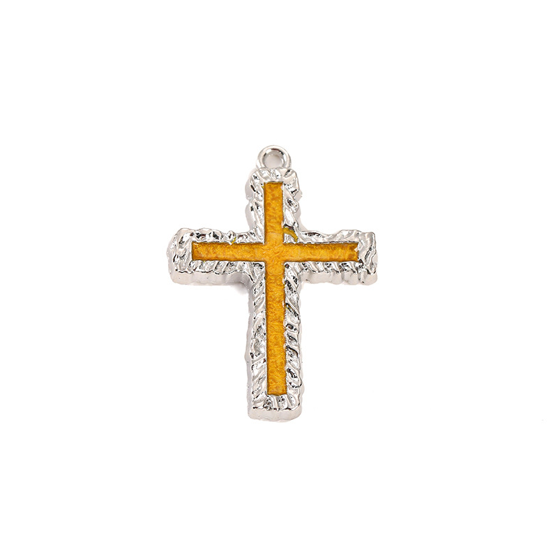 6g Weight Pendant Jewelry Making Type DIY Jewelry Accessories Classification 1 Piece Quantity Alloy Material Cross Pattern Plating Design Simple Style, Classic Style Style 1 Piece Alloy Cross Pendant 8