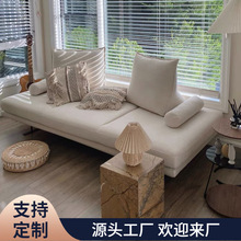 创意无靠背沙发简约现代小户型沙发床可移动布艺沙发书房卧室贵妃