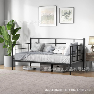 Factory supply wrought iron frame living room splicing bed wrought iron sofa bed with guardrail crib sitting and lying iron frame bed ZY